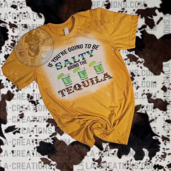 If you're going to be salty-Bleached tee - Picture 1 of 3